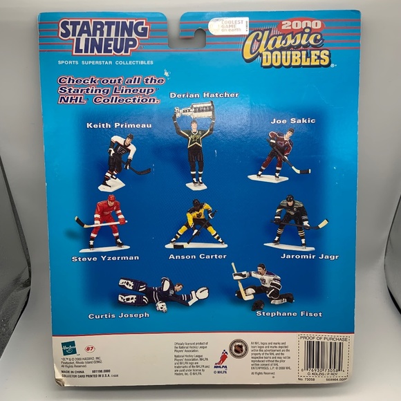Vintage Starting Lineup Classic Doubles 2000 NHL Goalies Olaf Kolzig Patrick Roy - Picture 7 of 8